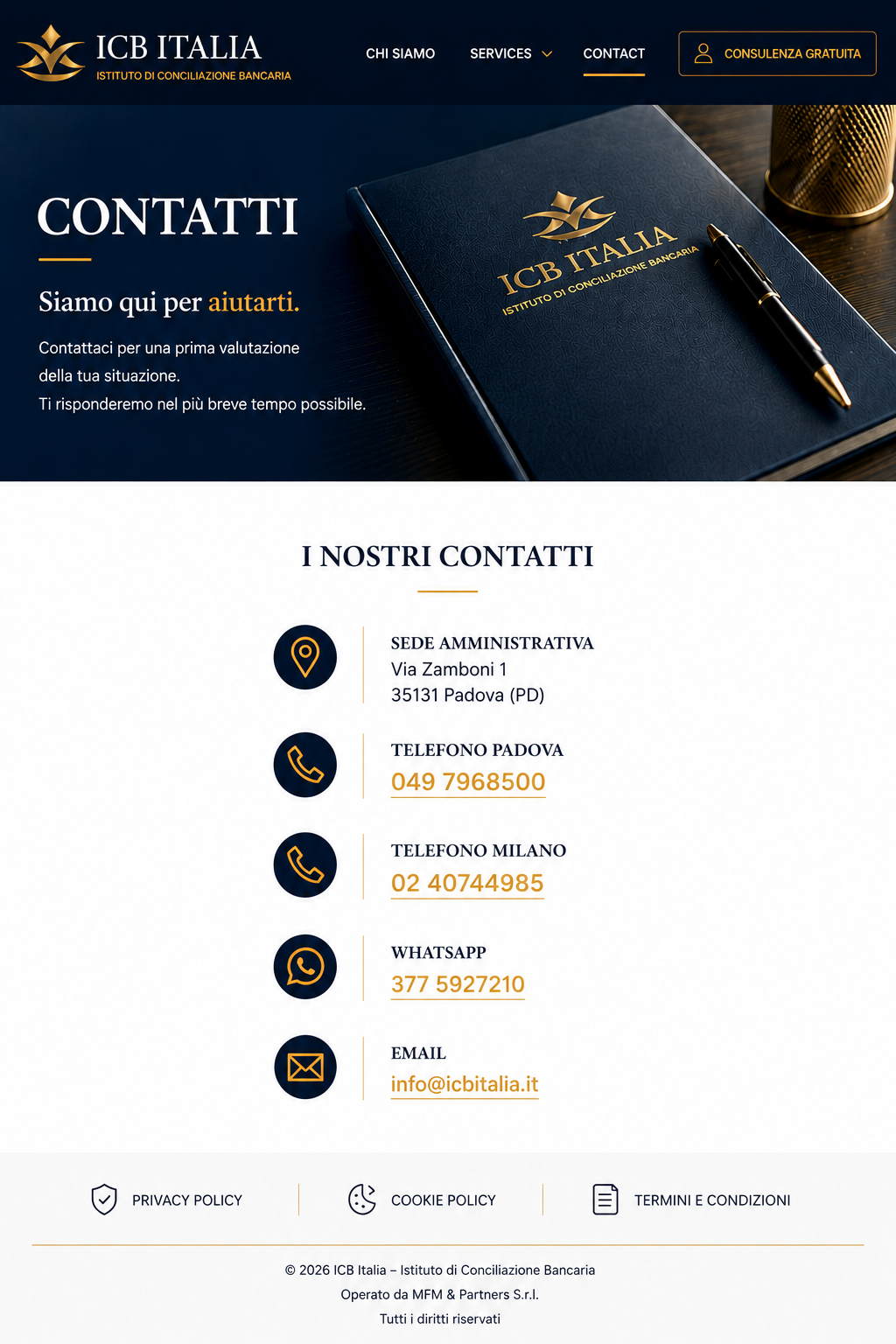 ICB Italia Contatti